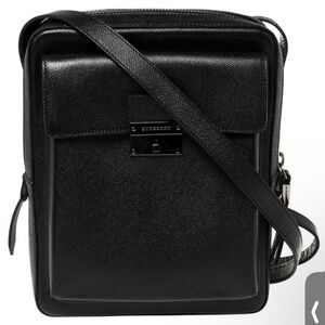 Burberry London Shaldon Leather Messenger Bag